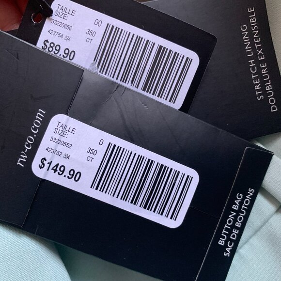 RW&Co Mint Green Suiting Set | Blazer (0) & Slim Leg Pants (00) - Picture 4 of 4